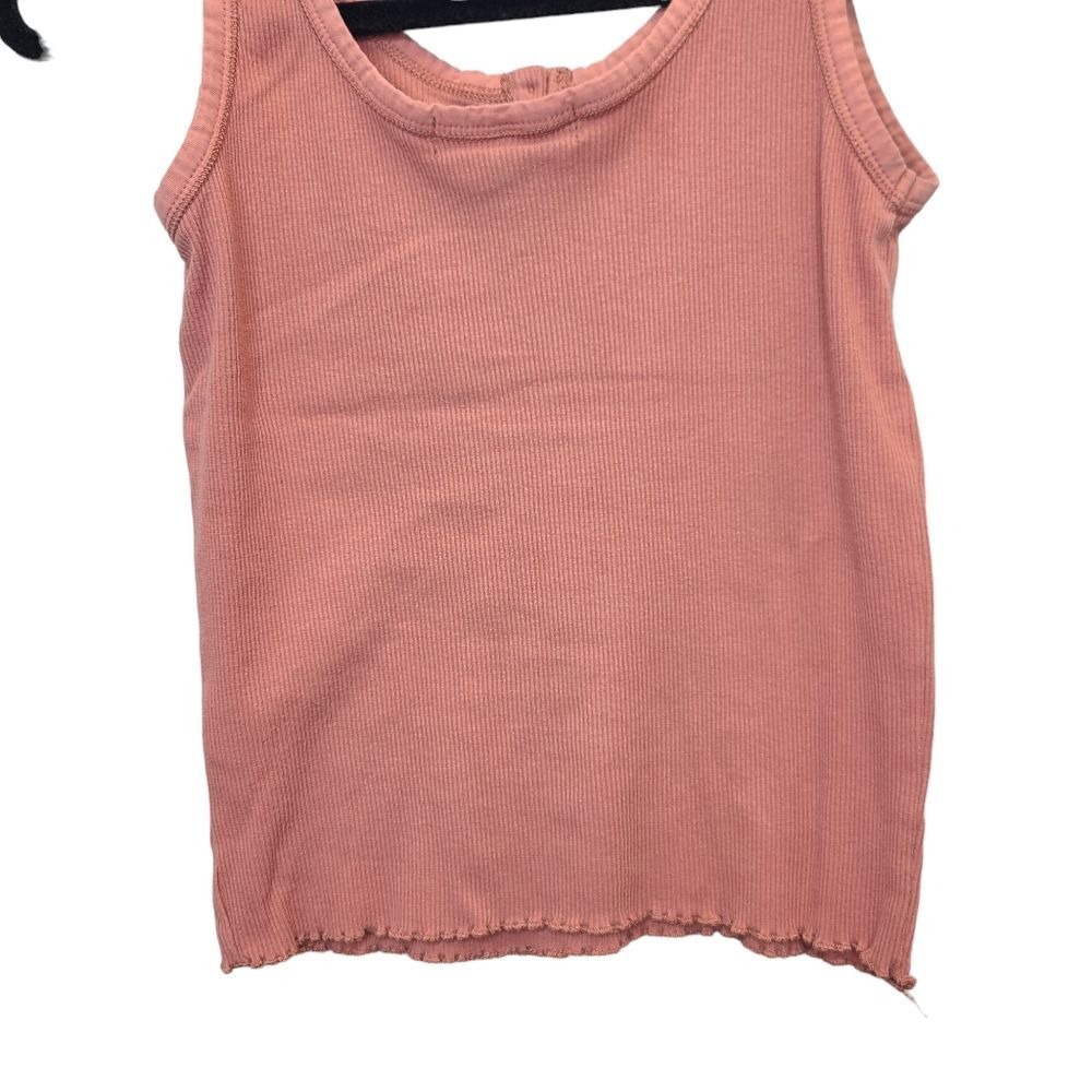 Derek Heart Dusty Pink Ribbed Tank Top S - Picture 6 of 11